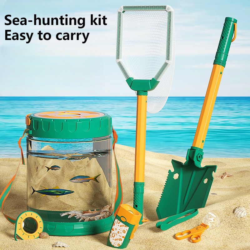 Outdoor Adventure Activities - Deniz seti çocuk oyuncakları yakalamak plaj