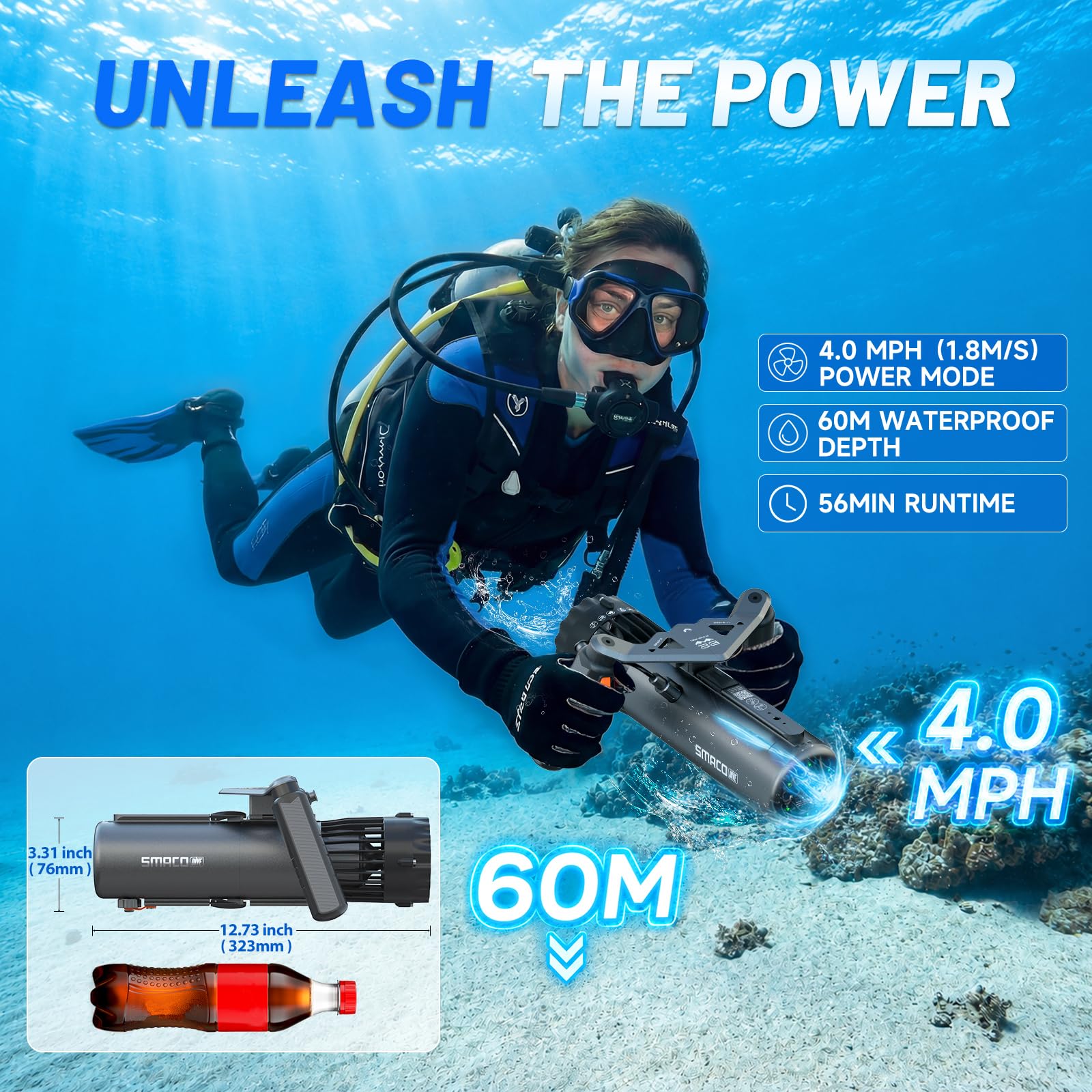 SMACO Su Altı Scooterı, Çift E - Outdoor Adventure And Sports incelemesi ve fiyatı